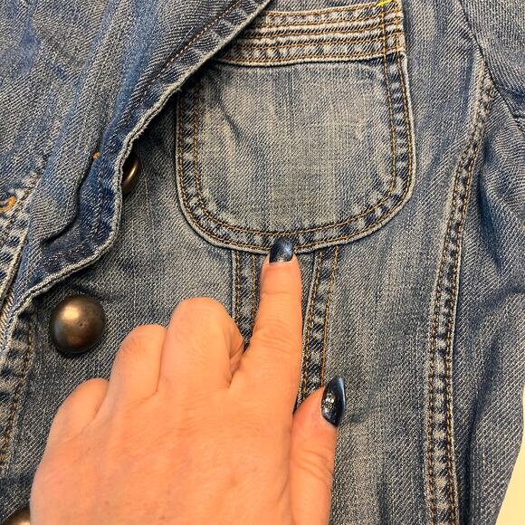 Vintage Y2K Banana Republic Blue Jean Jacket - Picture 6 of 8